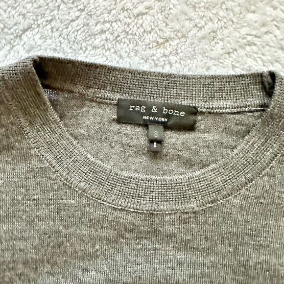 Rag and Bone Marissa sweater grey cream size S orig $295 - Picture 5 of 6